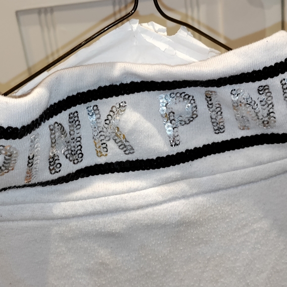 PINK Quarter Zip Pullover Sweater Size Large - Picture 3 of 6